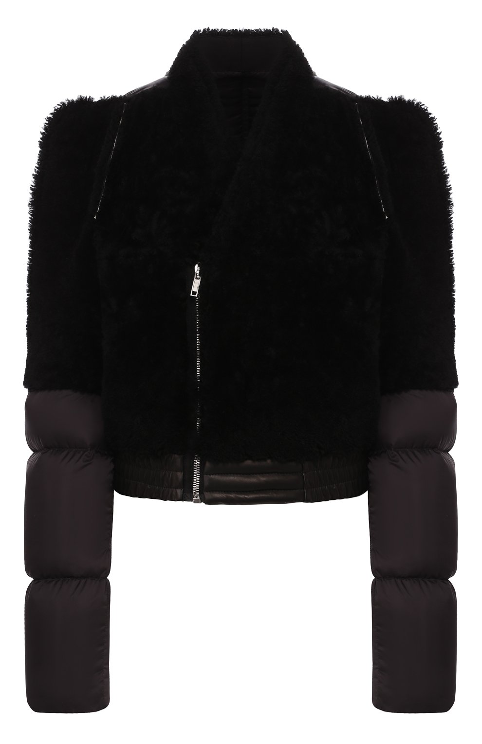 Пуховая куртка RICK OWENS черного цвета по цене 241500 руб., арт. R019F5795/C0M13, фото 1 Пуховая куртка RICK OWENS, арт. R019F5795/C0M13, фото 1
