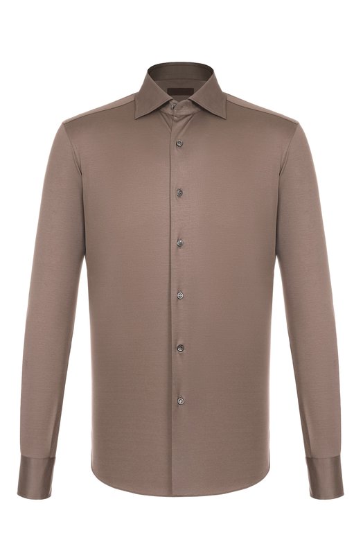 Хлопковая сорочка MVST SLIM/GABRIELLE/R0UND/1628-JERSEY (INTERL0CK) Коричневый SLIM/GABRIELLE/R0UND/1628-JERSEY (INTERL0CK)