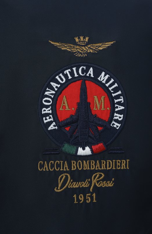 Хлопковая толстовка Aeronautica Militare 251AF500F459 Синий  251AF500F459 Фото 6