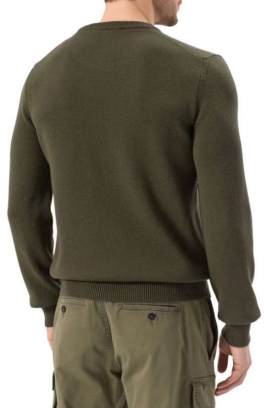 Джемпер из шерсти и кашемира Dolce & Gabbana GX039T/JFMHL Хаки  GX039T/JFMHL Фото 4