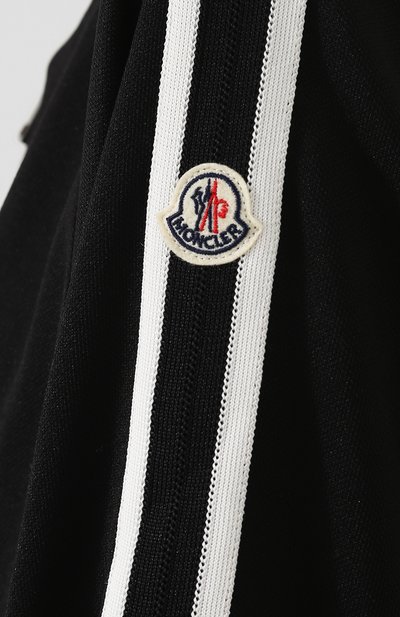 Кардиган на молнии с контрастной отделкой MONCLER черного цвета по цене 69950 руб., арт. D2-093-84566-00-829B5, фото 5 Кардиган на молнии с контрастной отделкой MONCLER, арт. D2-093-84566-00-829B5, фото 5