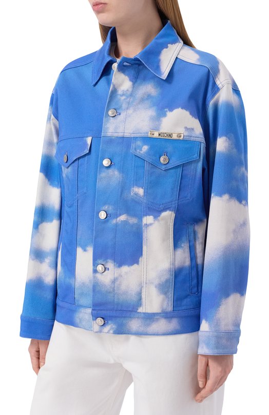 Джинсовая куртка Moschino A0519/0555 Голубой  A0519/0555 Фото 3