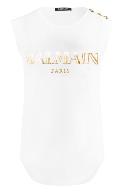 Женский хлопковый топ BALMAIN, арт. RF11075/I042