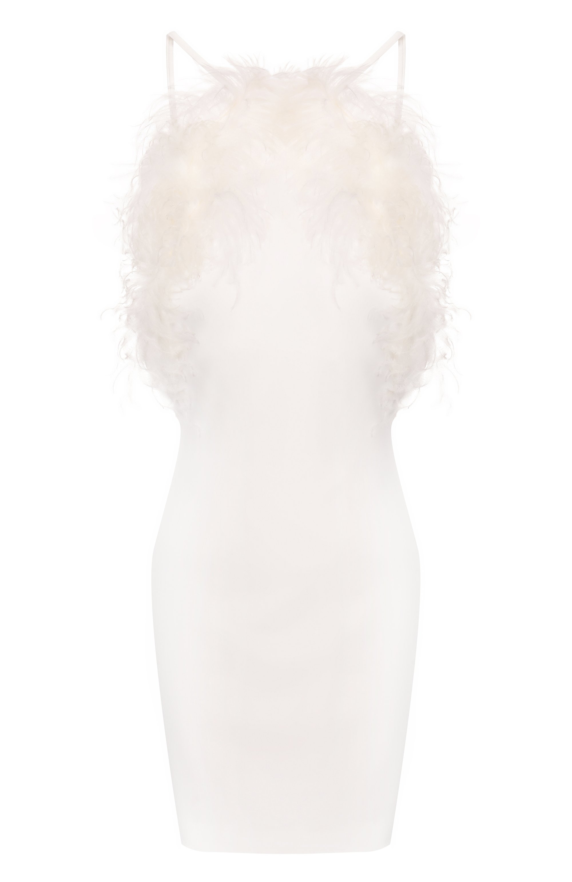 Платье с отделкой перьями THE ATTICO, арт. 260WCA00468/PLL088FS, фото 1