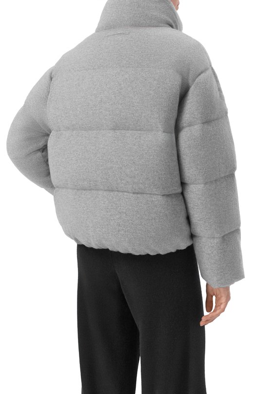 Кашемировый пуховик Addicted MK116-1 Серый  MK116-1 Фото 4