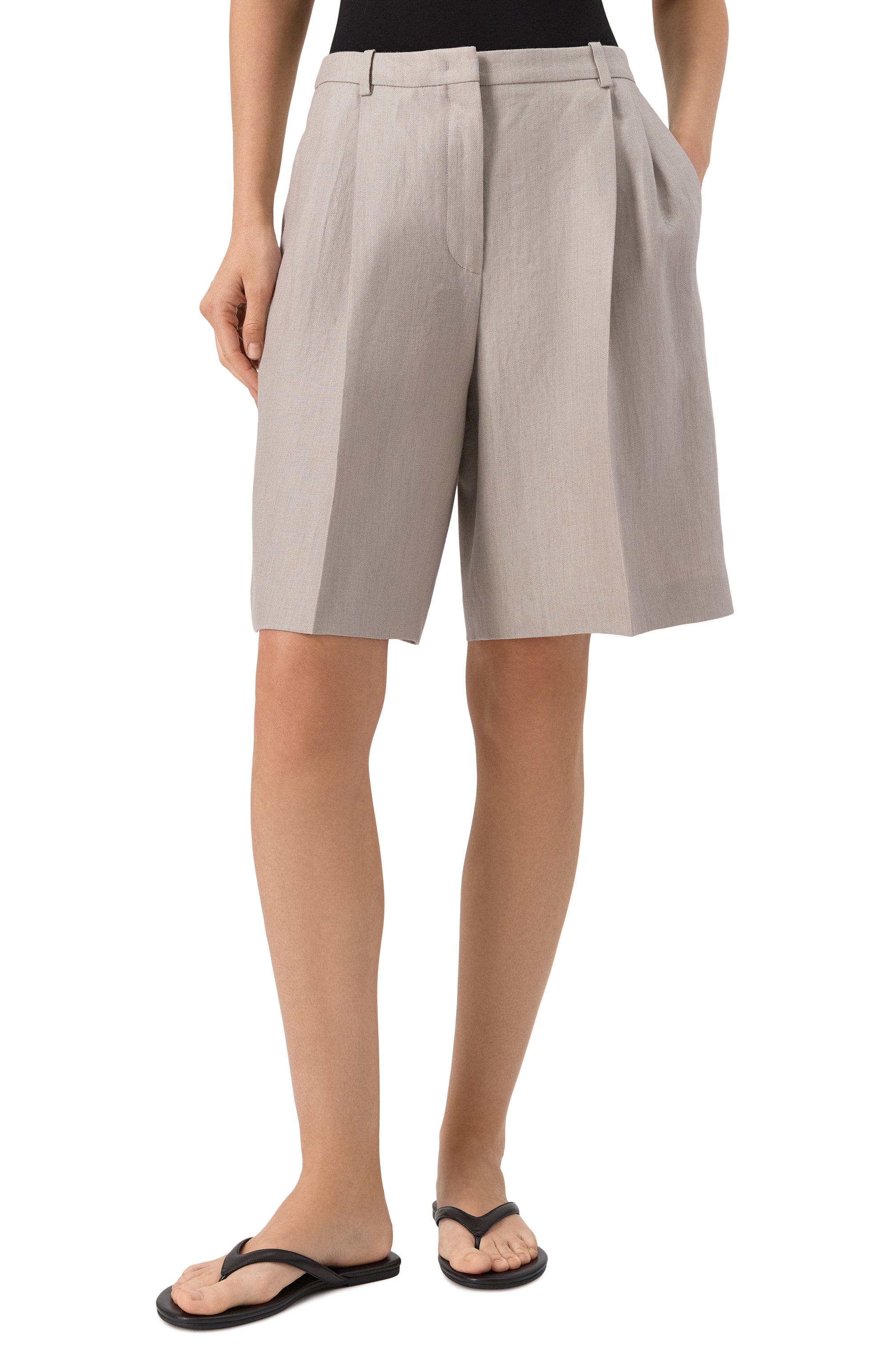 Льняные шорты 12 STOREEZ, арт. 132826, фото 3