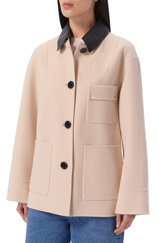 Шерстяное полупальто Bogner 36649752 Кремовый  36649752 Фото 3