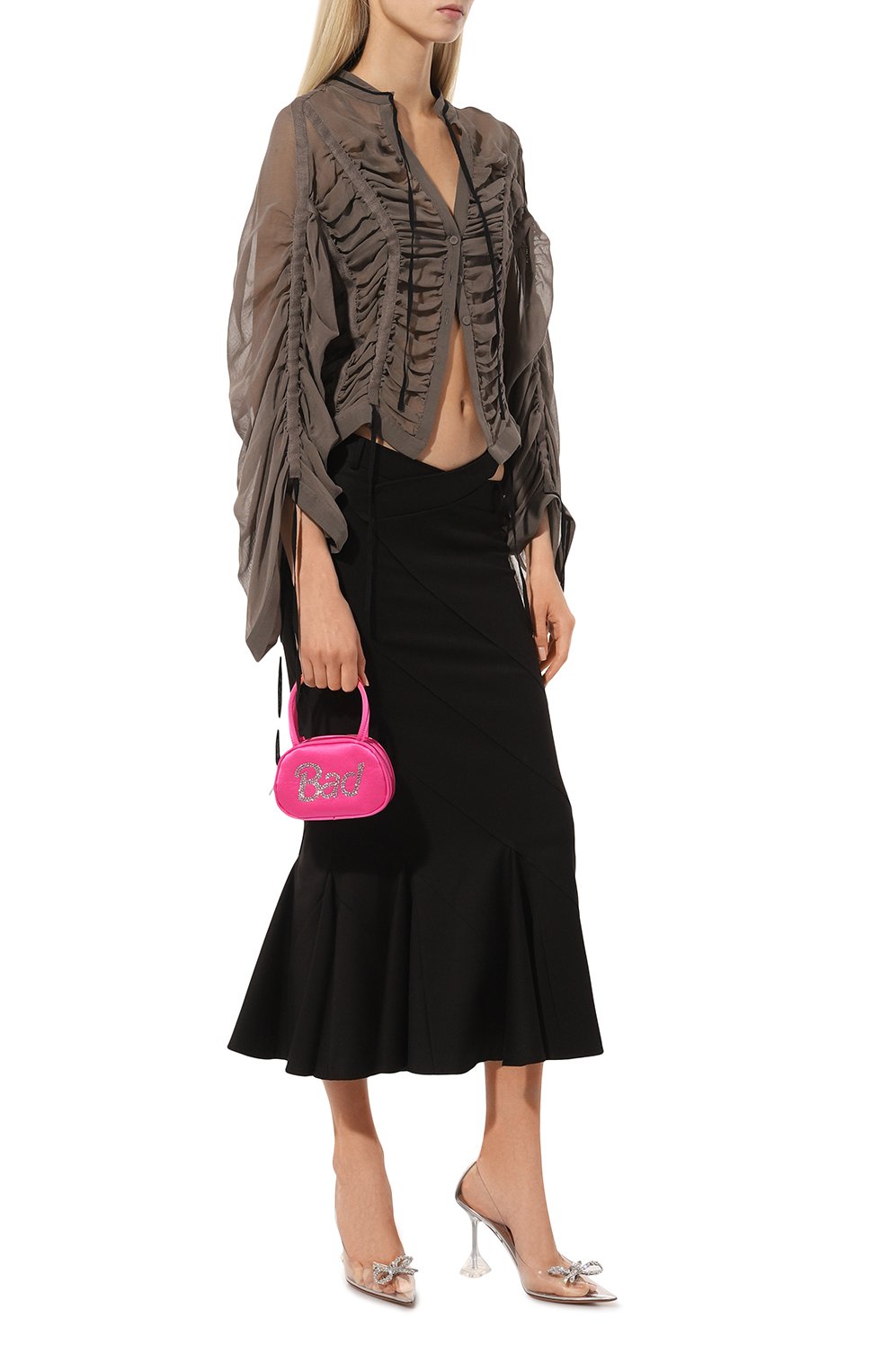 Туфли rosie 95 AMINA MUADDI, арт. R0SIE GLASS PUMP 95/PVC, фото 2