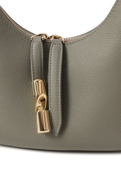 Женская сумка furla goccia small FURLA хаки цвета, арт. WB01500/BX3353 | Фото 3 (Материал: Натуральная кожа; Ремень/цепочка: На ремешке; Размер: small; Материал сплава: Проставлено; Драгоценные камни: Проставлено)