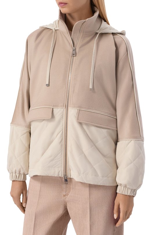 Комбинированная ветровка Kiton D61623K03942 Бежевый  D61623K03942 Фото 3
