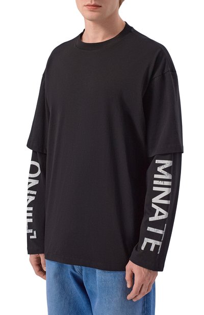 Хлопковый лонгслив HINNOMINATE, арт. HMABM01576, фото 3