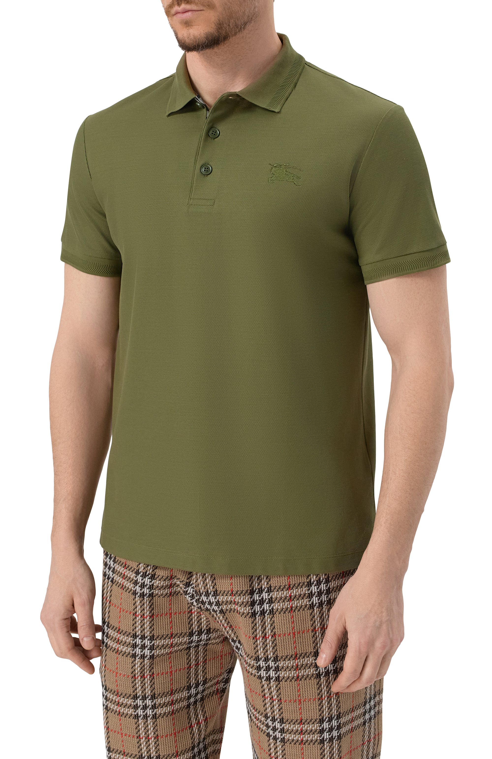 Хлопковое поло BURBERRY, арт. 8099164, фото 3