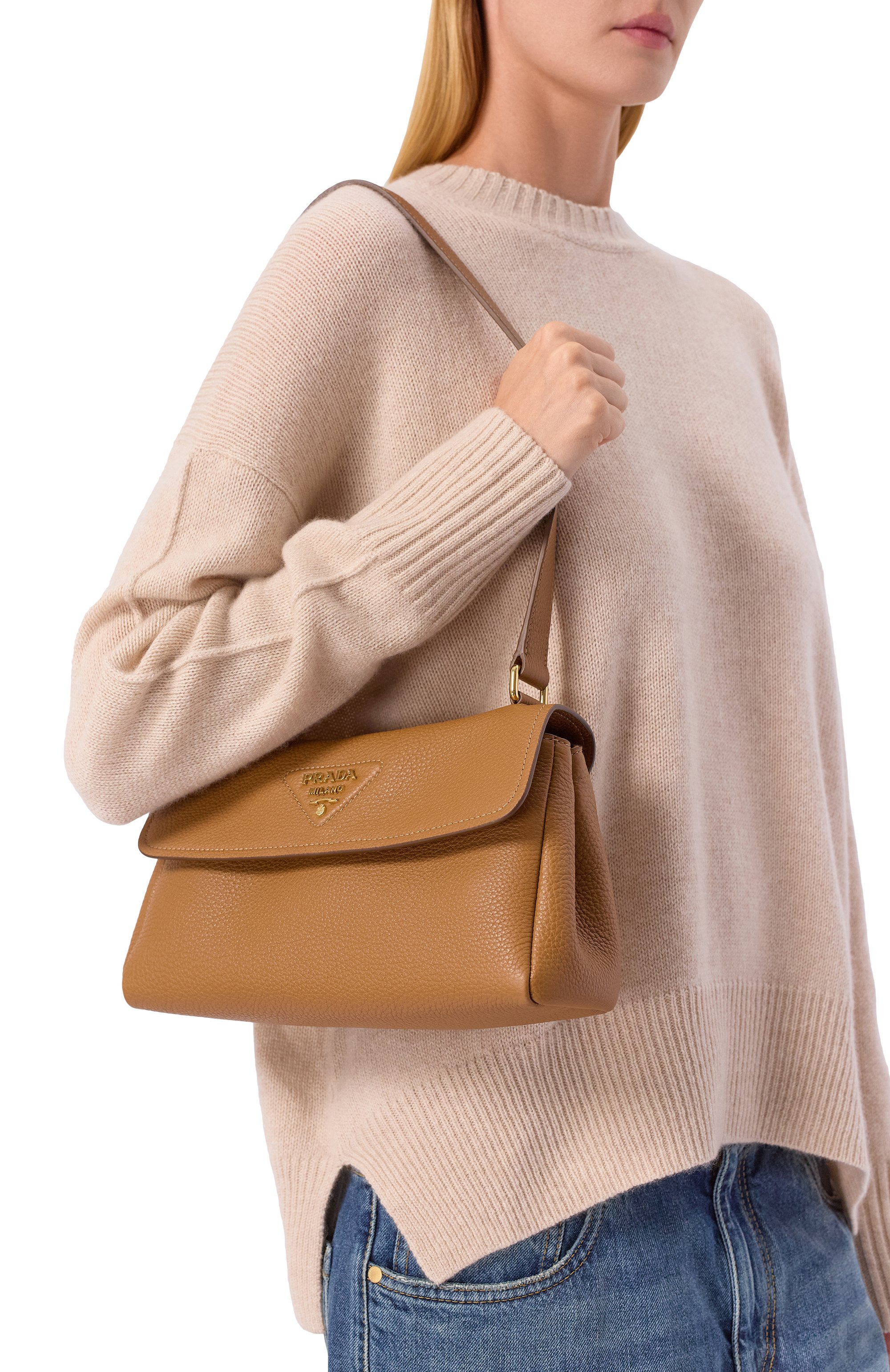 Сумка PRADA коричневого цвета по цене 399500 руб., арт. 1BN022/2DKV, фото 2 Сумка PRADA, арт. 1BN022/2DKV, фото 2