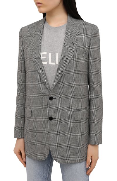 Жакет из шерсти и льна CELINE, арт. 2V47D821H, фото 3