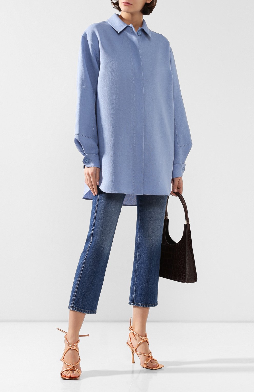 Рубашка из смеси шелка и хлопка JACQUEMUS, арт. 193SH06/15330, фото 2