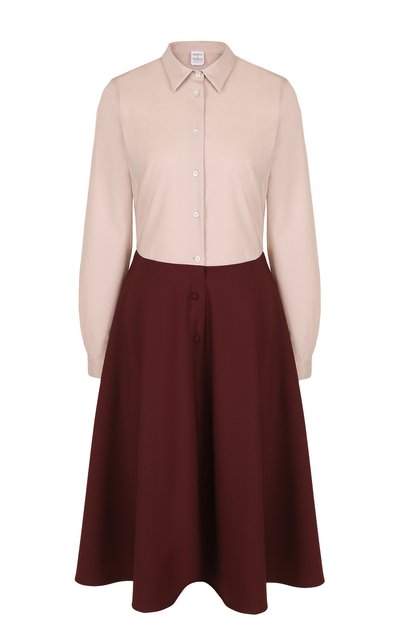 Приталенное платье-рубашка с контрастной юбкой SARA ROKA, арт. MELA/FW17-20, фото 1