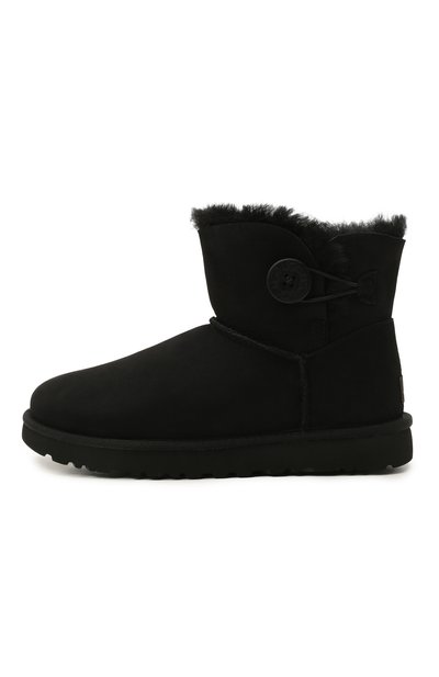 Замшевые сапоги bailey button ii mini UGG, арт. 1016422_BLK, фото 3