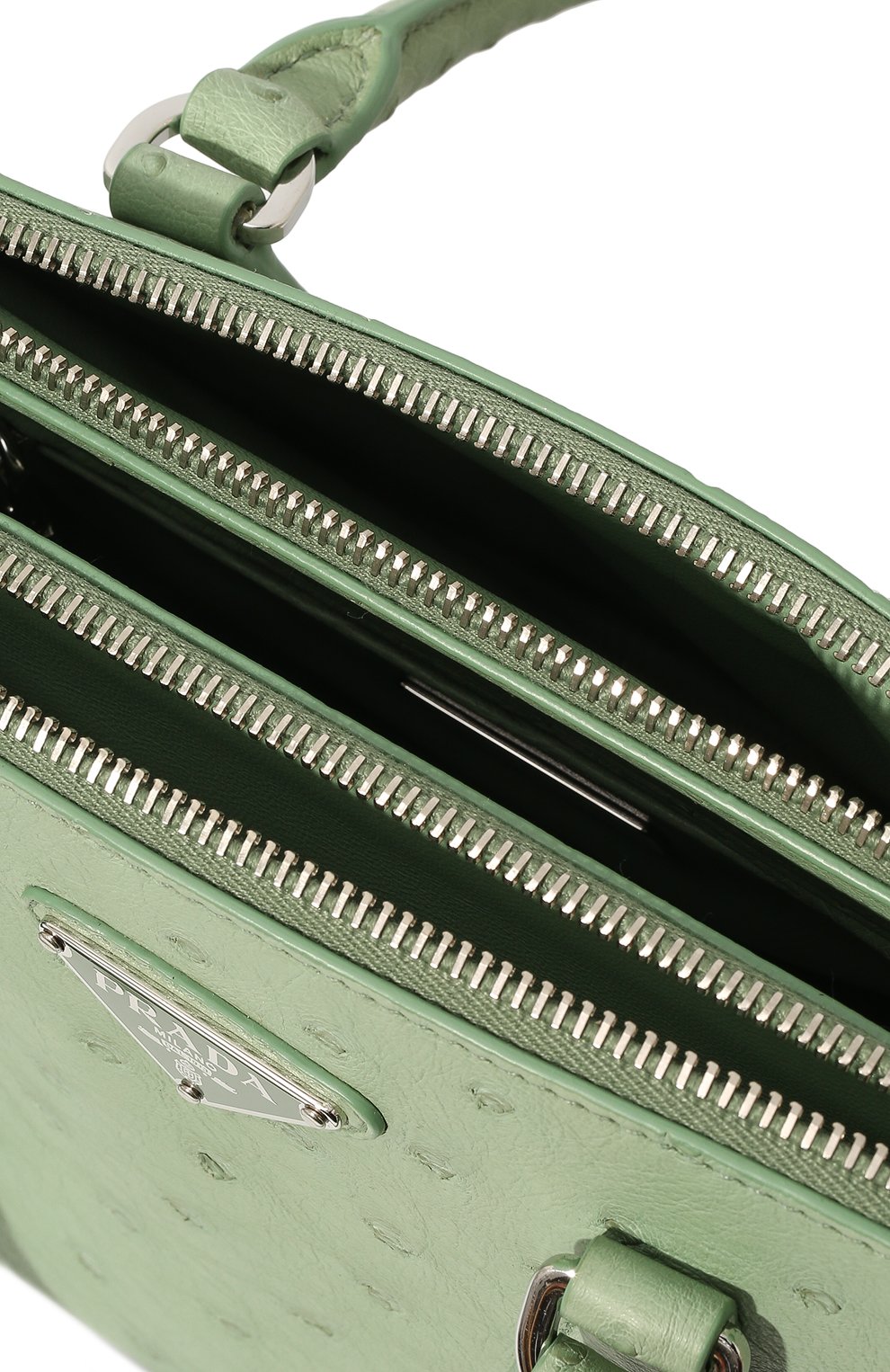 Сумка из кожи страуса PRADA, арт. 1BA896-130-F0229-N2Y, фото 5