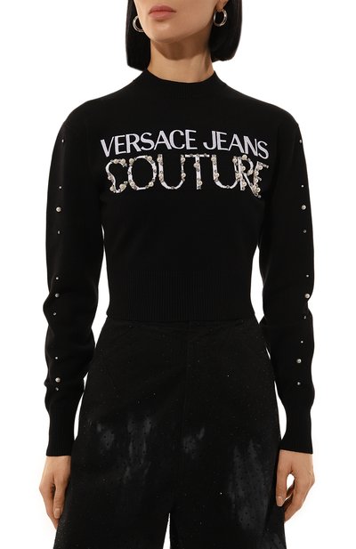 Хлопковый пуловер VERSACE JEANS COUTURE, арт. 77HA0M26/CMF16, фото 3