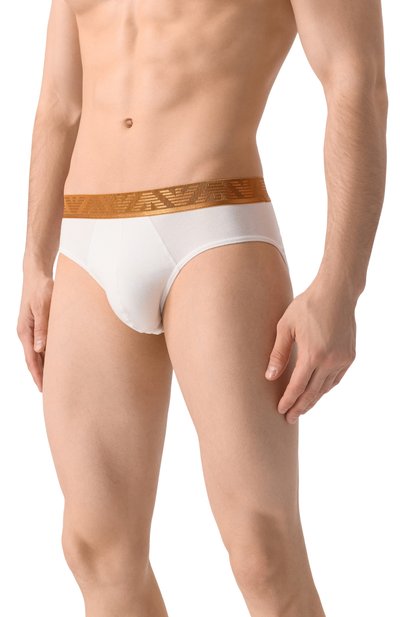 Комплект из трех брифов EMPORIO ARMANI разноцветного цвета по цене 6895 руб., арт. EM000258/AF10780, фото 4 Комплект из трех брифов EMPORIO ARMANI, арт. EM000258/AF10780, фото 4
