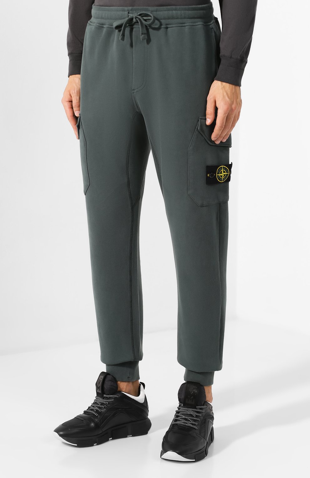Хлопковые джоггеры STONE ISLAND, арт. 711561120, фото 3