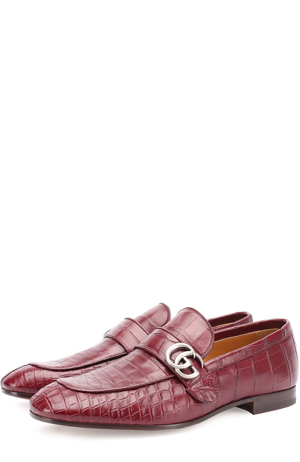 Лоферы из кожи крокодила GUCCI, арт. 450853/EC200, фото 1