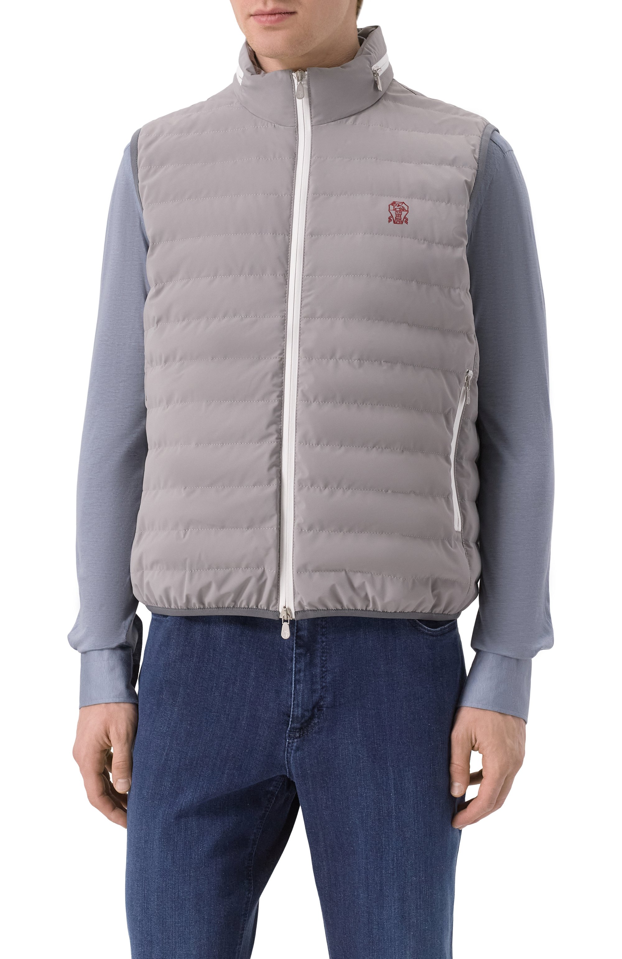 Пуховый жилет BRUNELLO CUCINELLI, арт. MM49A7460G, фото 3