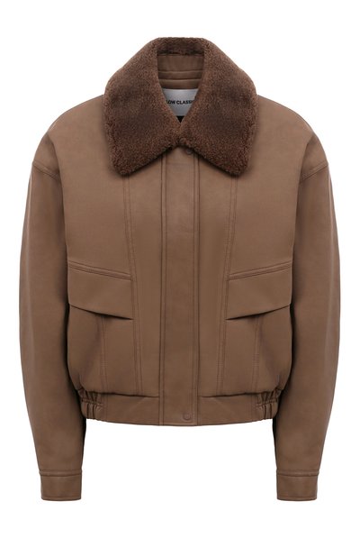 Женский бомбер из экокожи LOW CLASSIC, арт. L0W23WM_LT020_BR