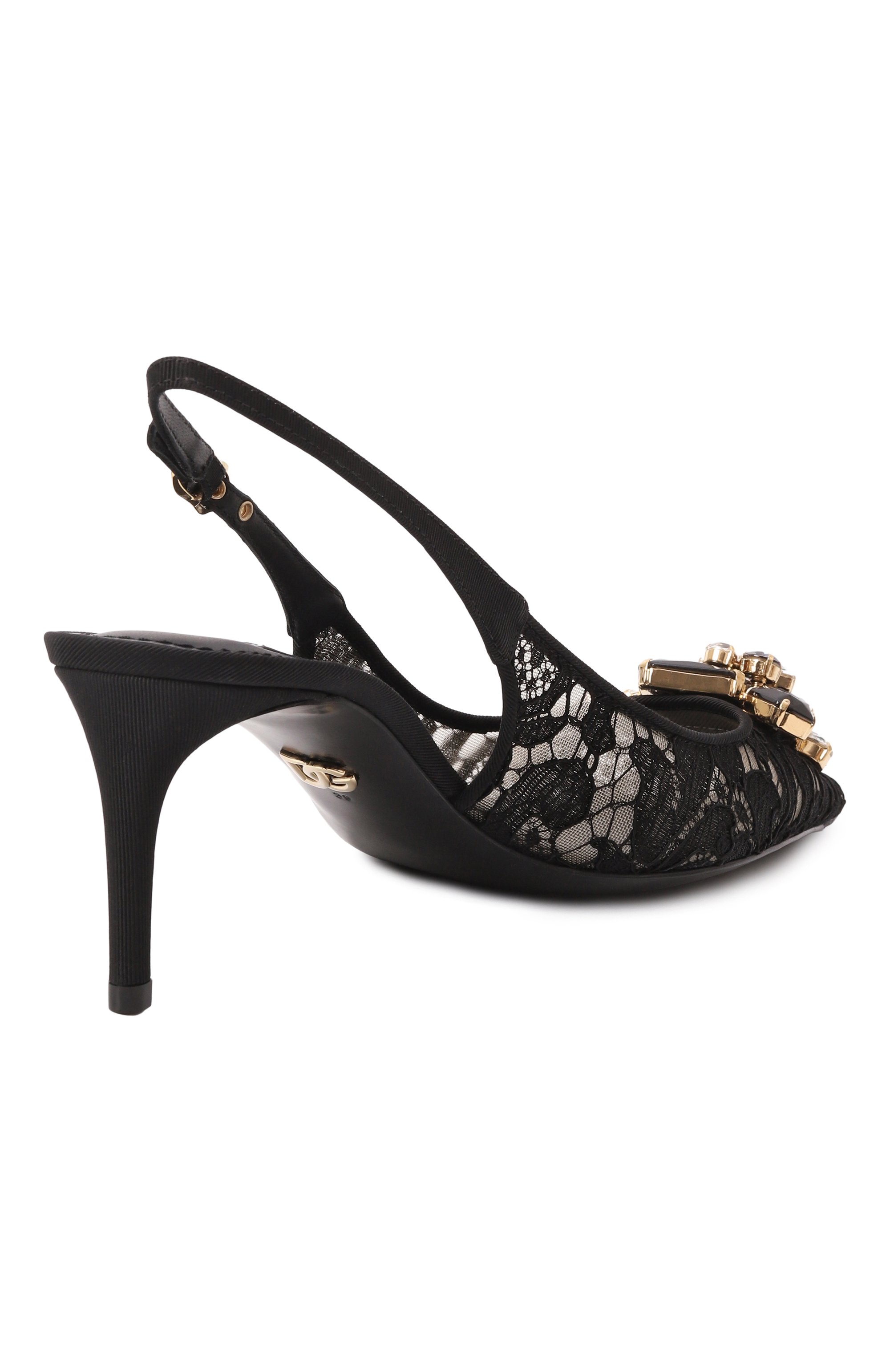 Текстильные туфли rainbow lollo 60 DOLCE & GABBANA, арт. CG0711/AQ074, фото 5