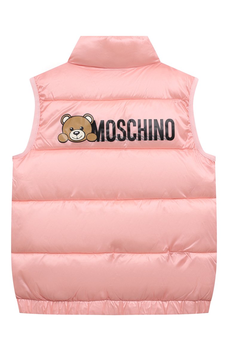 Мужского утепленный жилет MOSCHINO светло-розового цвета, арт. H0S02K/L3A32/10A-14A | Фото 2 (Материал внешний: Синтетический материал; Материал подклада: Синтетический материал; Кросс-КТ: Утепленные; Региональные ограничения белый список (Axapta Mercury): Не проставлено; Нос: Не проставлено)