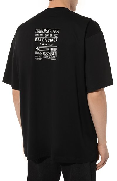 Хлопковая футболка BALENCIAGA, арт. 724514 TNVL9, фото 4