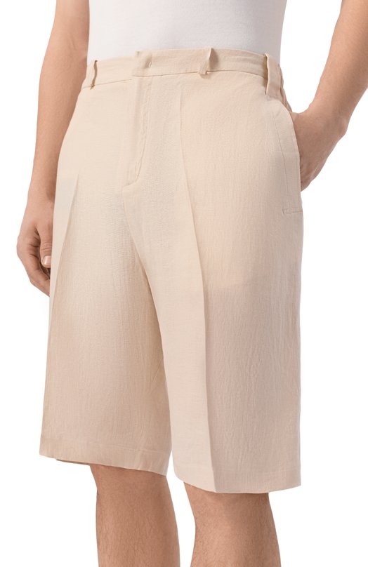 Льняные шорты Kiton UPKN098K0708H Бежевый  UPKN098K0708H Фото 3