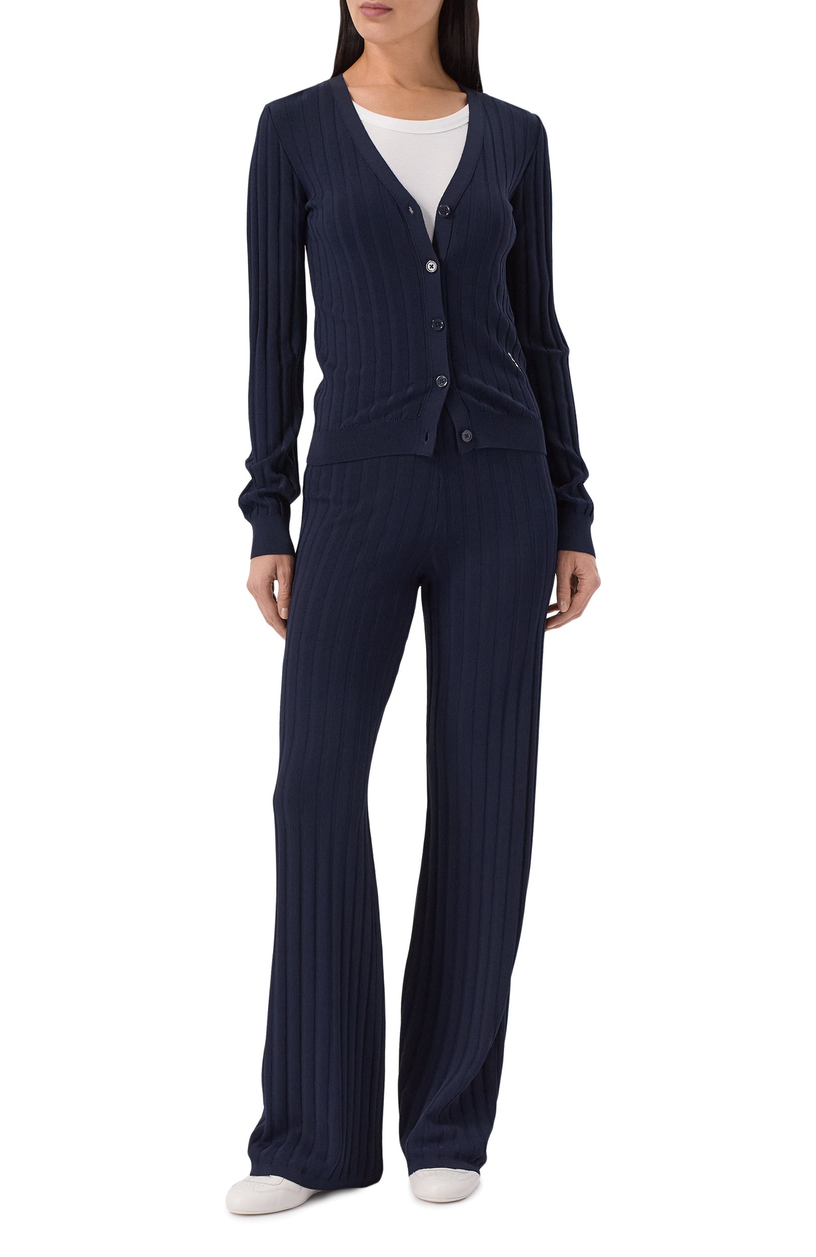 Кардиган из вискозы SPORTY AND RICH, арт. CA007712302BL106, фото 2