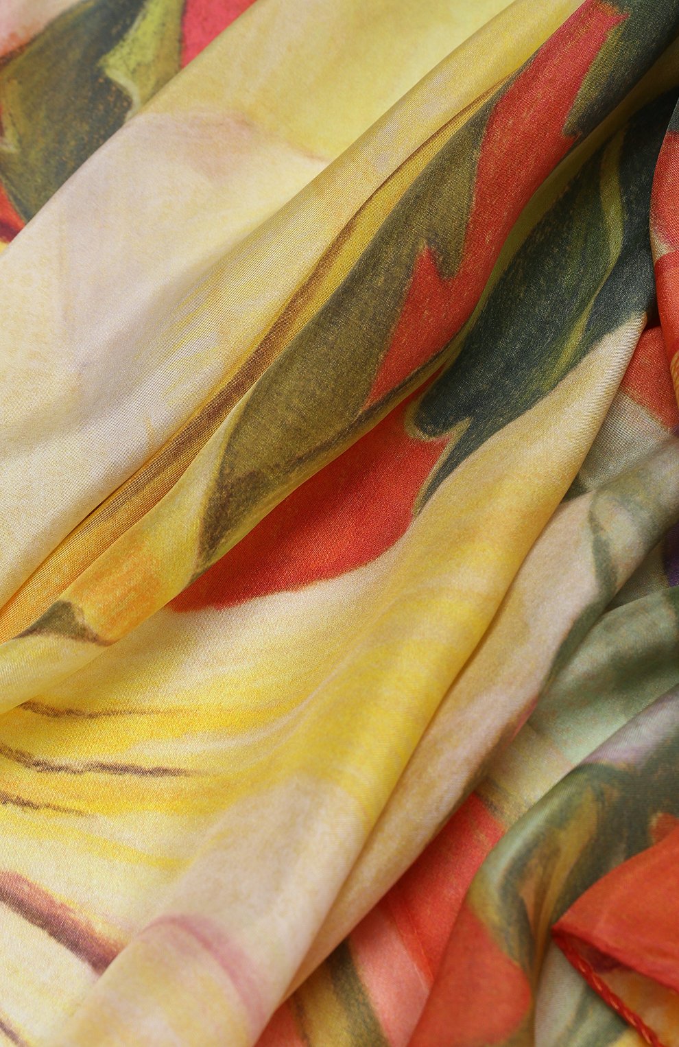 Шелковый платок анютины глазки GOURJI, арт. T23VT7R, фото 4