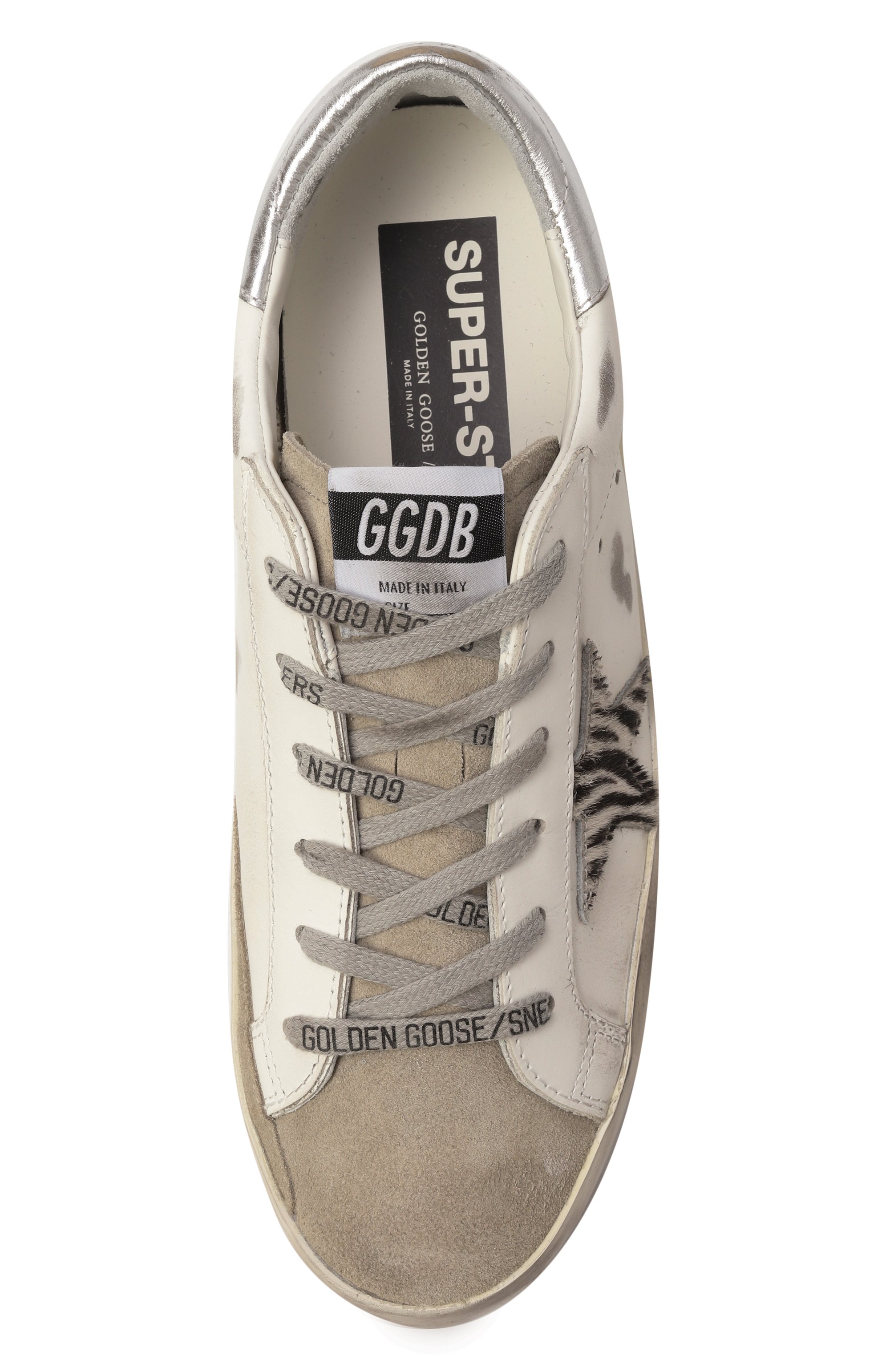 Кожаные кеды super-star GOLDEN GOOSE DELUXE BRAND, арт. GWF00101.F002692, фото 6
