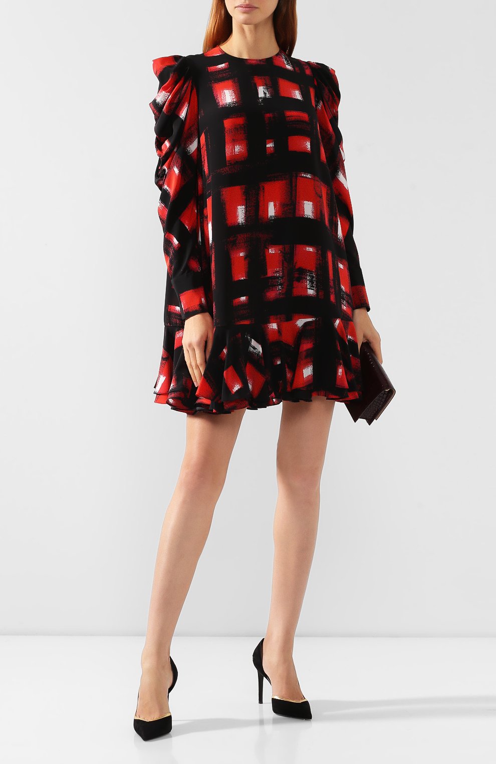 Шелковое платье ALEXANDER MCQUEEN, арт. 581751/QCAAB, фото 2