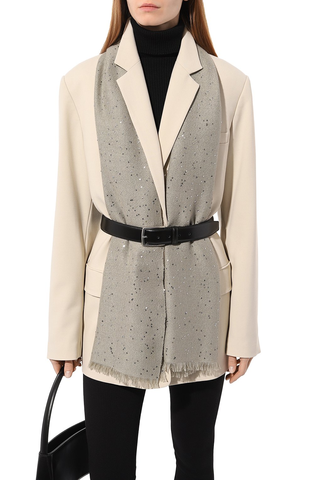 Шарф из кашемира и шелка BRUNELLO CUCINELLI, арт. MSC91B1204, фото 3