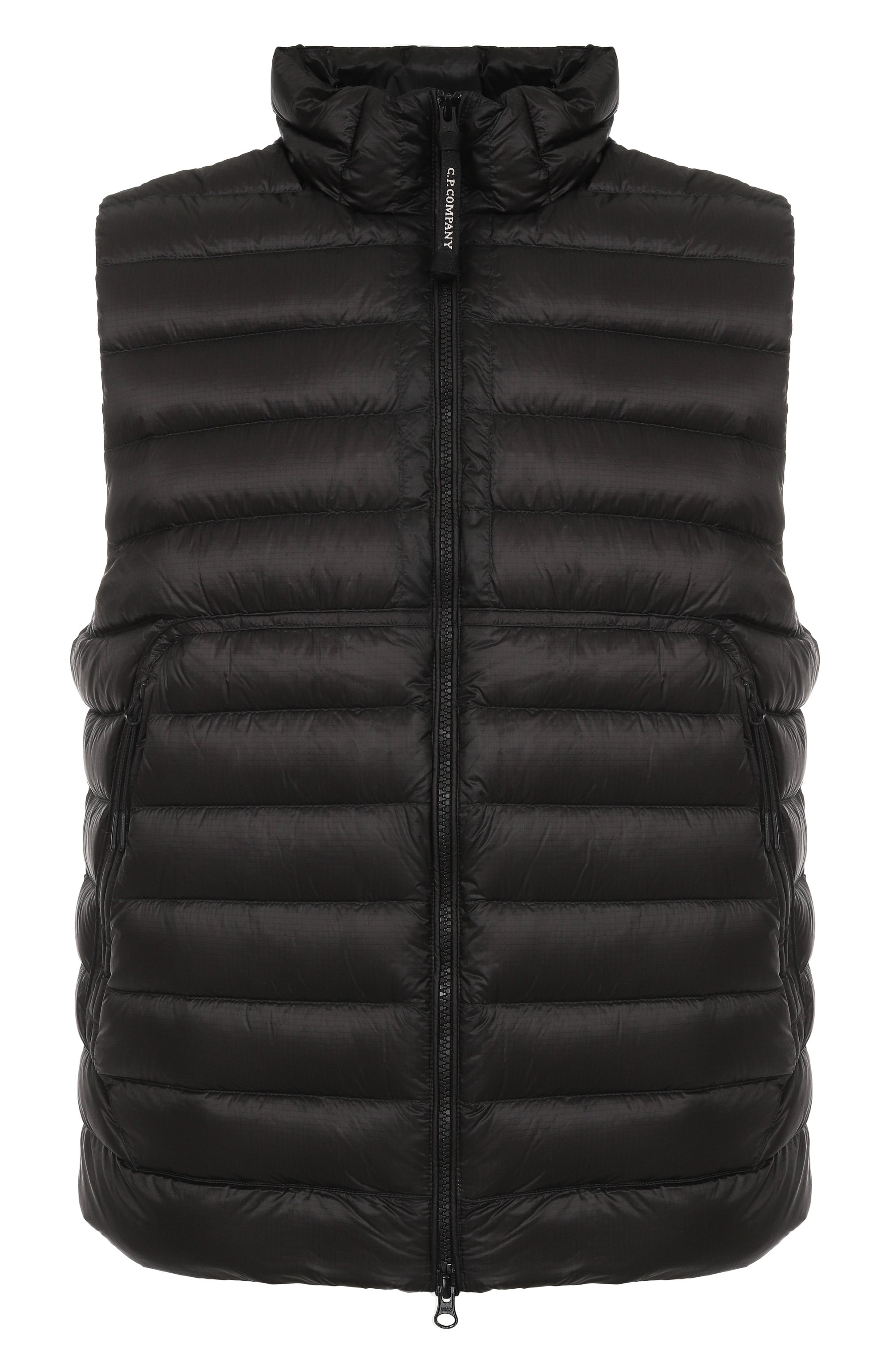Пуховый жилет C.P. COMPANY черного цвета по цене 56900 руб., арт. RCCMVE703A110416A, фото 1 Пуховый жилет C.P. COMPANY, арт. RCCMVE703A110416A, фото 1
