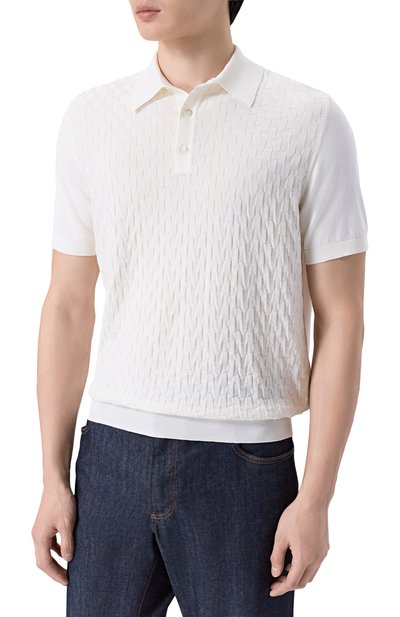 Поло из шелка и хлопка STEFANO RICCI, арт. K818110P13/F26176, фото 3