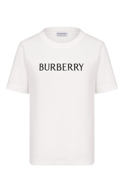 Женская хлопковая футболка BURBERRY, арт. 8118978