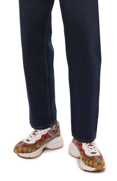 Текстильные кроссовки rhyton GUCCI, арт. 663659 2UZJ0, фото 3
