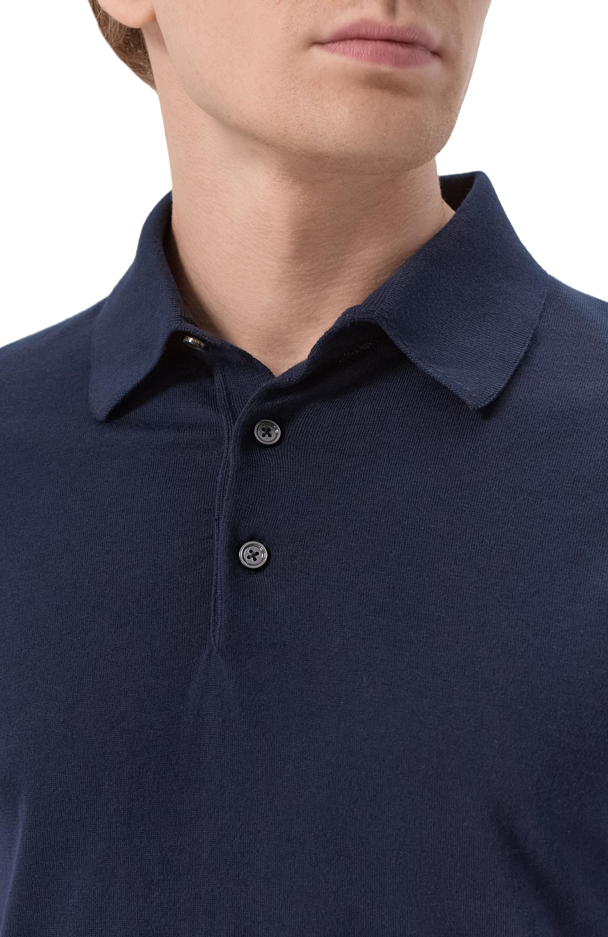 Хлопковое поло KITON, арт. UMKXX33_001, фото 5