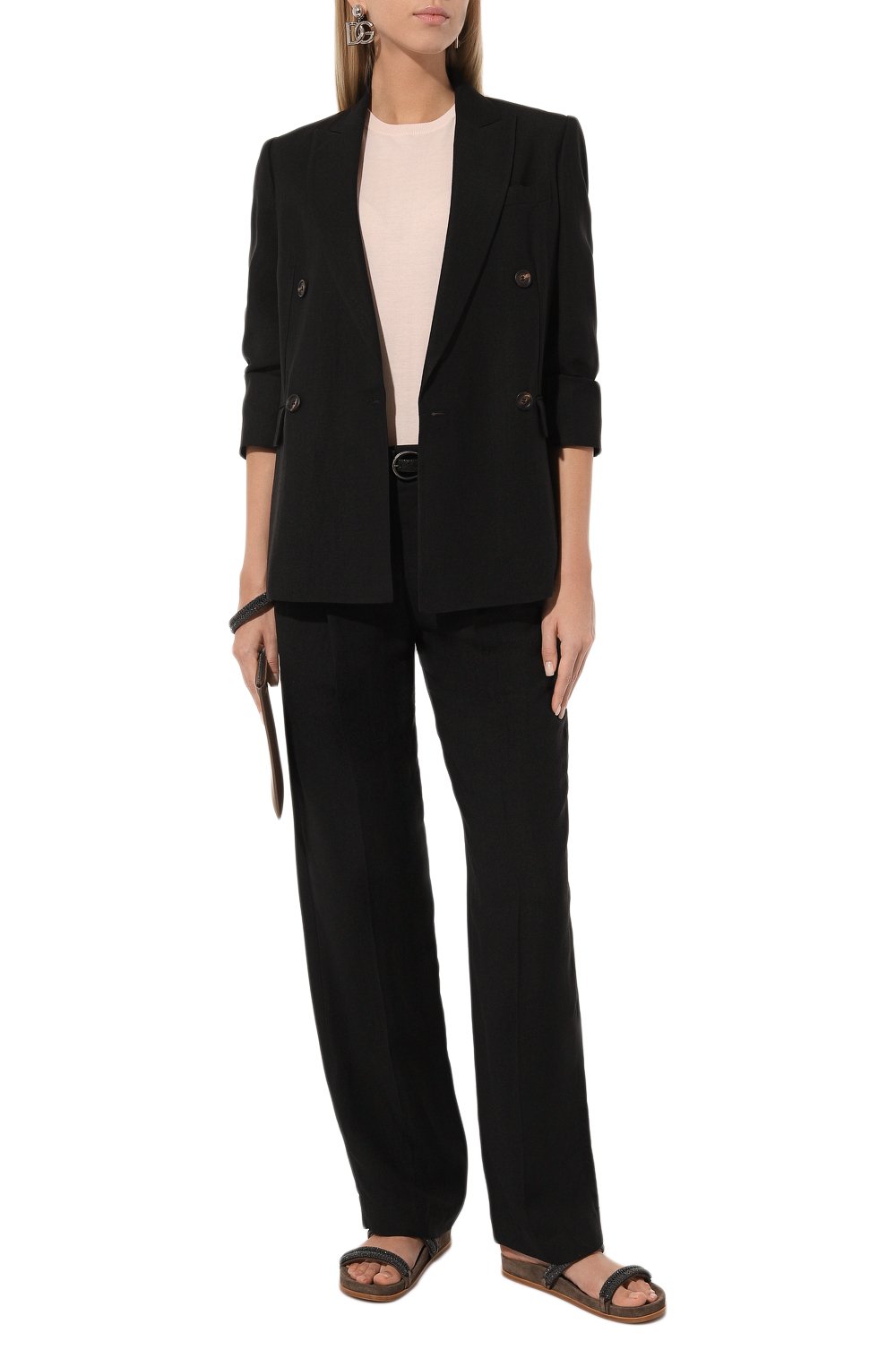 Жакет из вискозы и льна BRUNELLO CUCINELLI, арт. MH1262215, фото 2