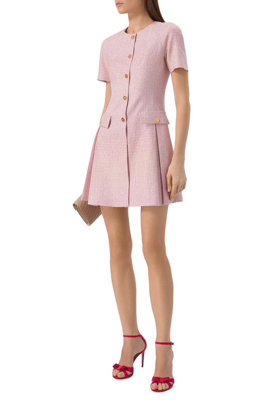 Замшевые босоножки Vara Bow 90 Ferragamo 01L432/791 Розовый  01L432/791 Фото 3