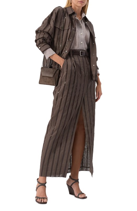 Клатч BC Duo Brunello Cucinelli MWDLD2722P Коричневый  MWDLD2722P Фото 7