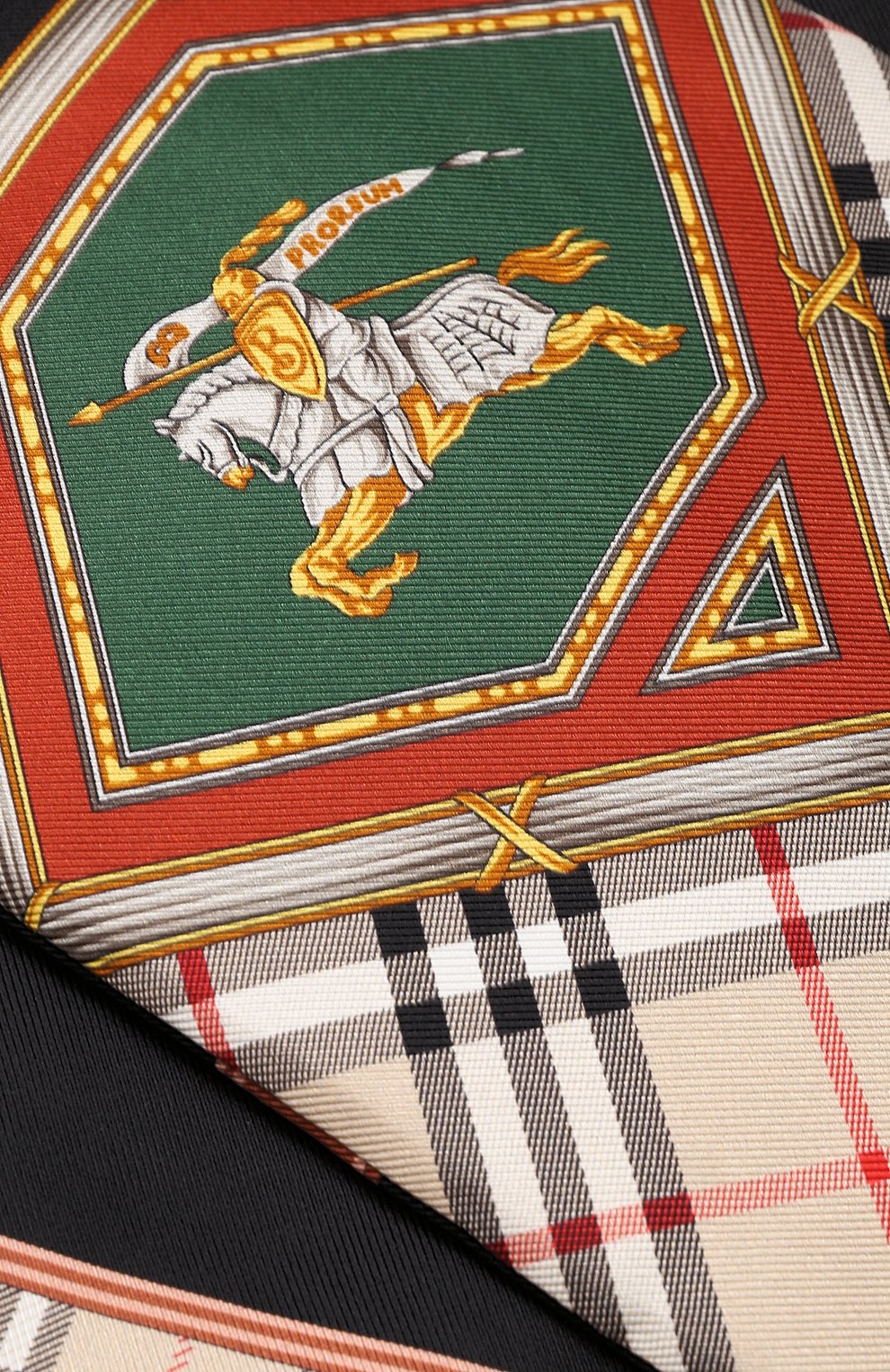 Шелковый шарф с принтом BURBERRY, арт. 4080028, фото 2