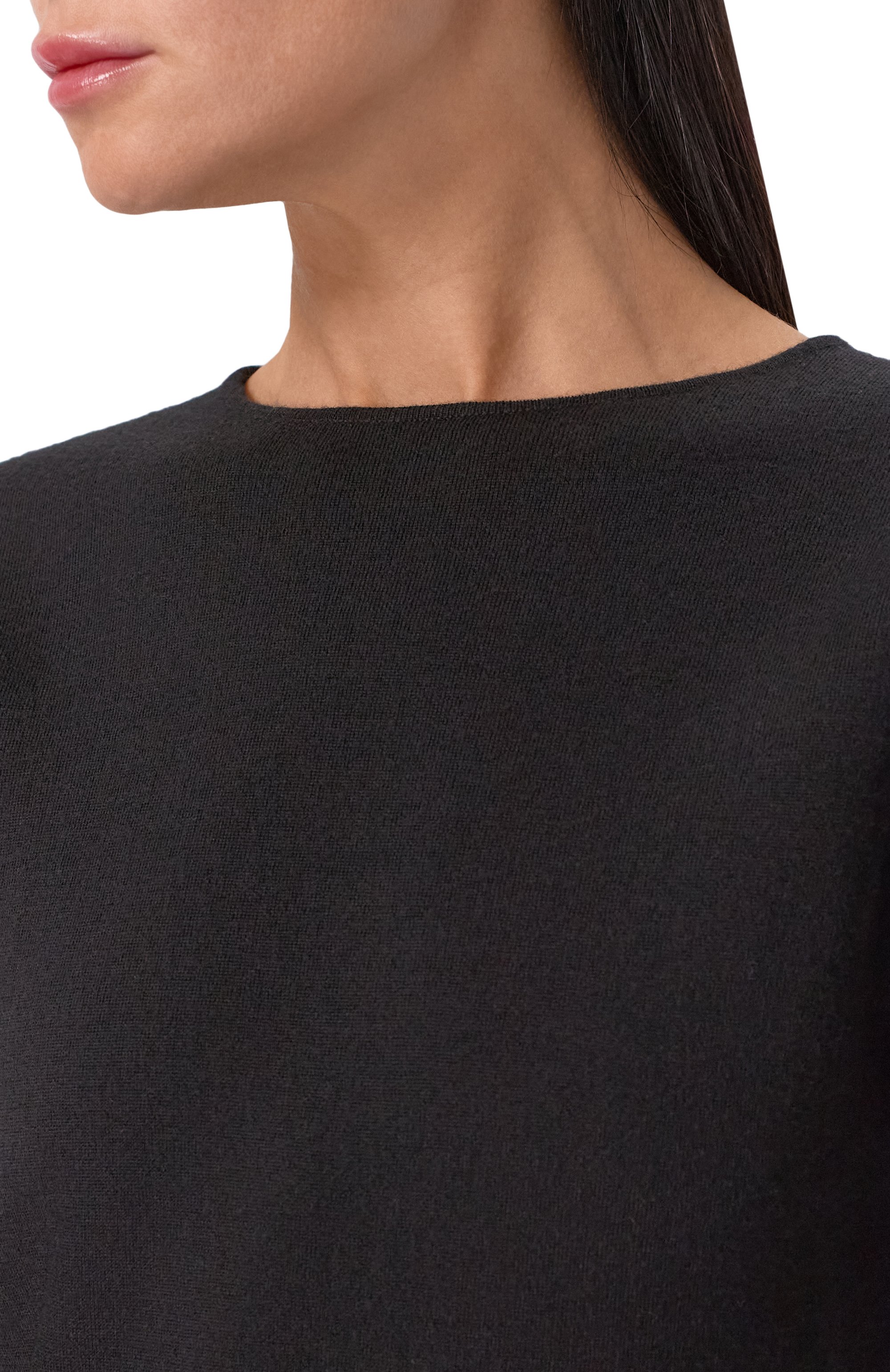 Шерстяное платье SAINT LAURENT черного цвета по цене 383000 руб., арт. 851555/YAZA2, фото 5 Шерстяное платье SAINT LAURENT, арт. 851555/YAZA2, фото 5