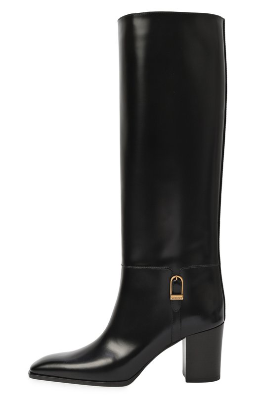 Кожаные сапоги Julia 70 Saint Laurent 818207/AAEHR Чёрный  818207/AAEHR Фото 4