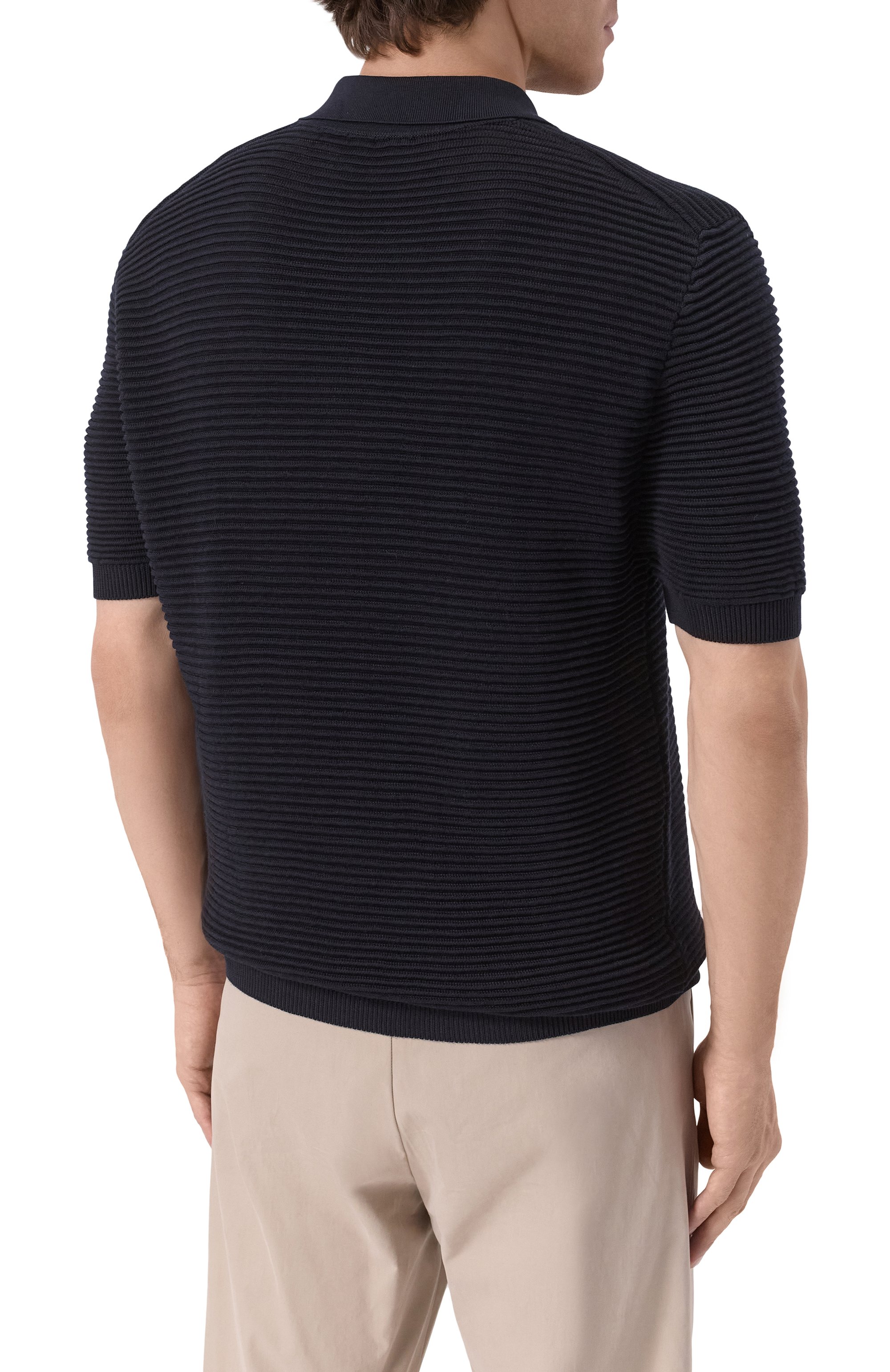 Поло из шелка и хлопка KITON, арт. UMK065917, фото 4