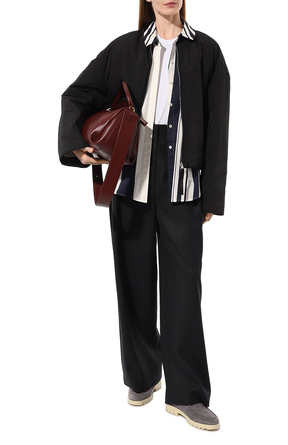 Замшевые ботинки yalta SANTONI серого цвета по цене 79950 руб., арт. WUDR58457TIRAPFR, фото 2 Замшевые ботинки yalta SANTONI, арт. WUDR58457TIRAPFR, фото 2